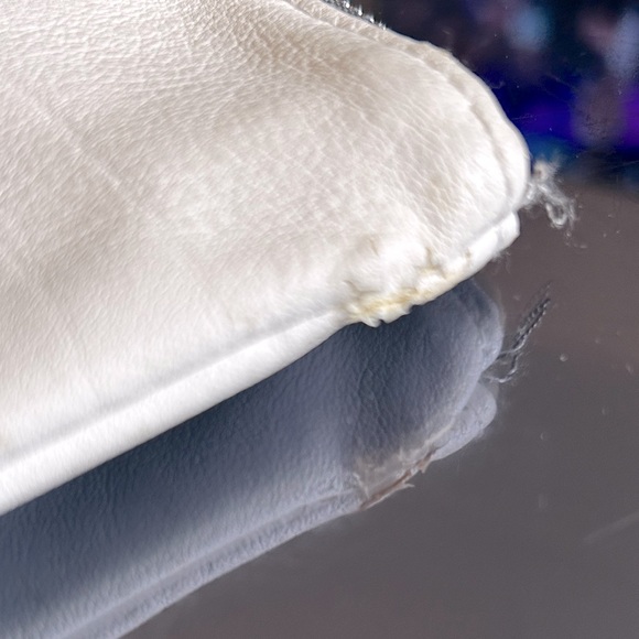 White Zara “Stressed But Well Dressed” Faux Leather Clutch - Picture 5 of 5